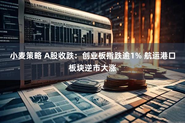 小麦策略 A股收跌：创业板指跌逾1% 航运港口板块逆市大涨
