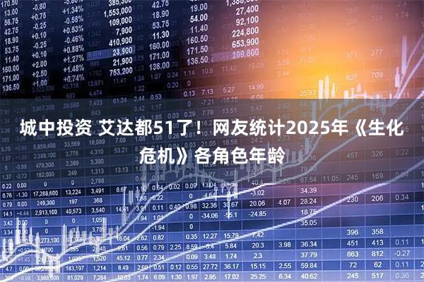 城中投资 艾达都51了！网友统计2025年《生化危机》各角色年龄