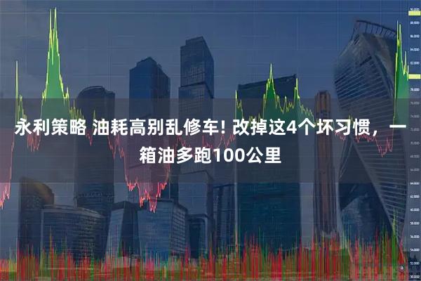 永利策略 油耗高别乱修车! 改掉这4个坏习惯，一箱油多跑100公里