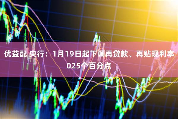 优益配 央行：1月19日起下调再贷款、再贴现利率025个百分点