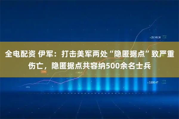 全电配资 伊军：打击美军两处“隐匿据点”致严重伤亡，隐匿据点共容纳500余名士兵
